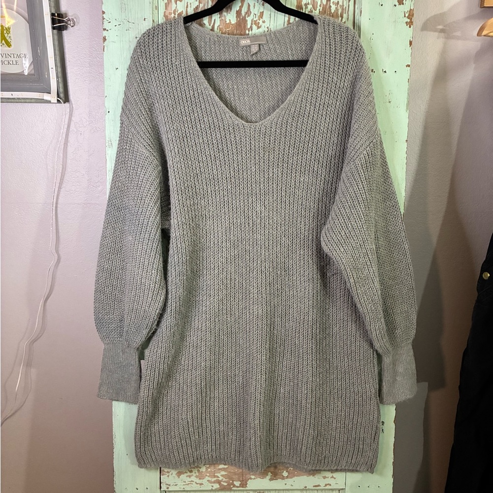 Women’s asos grey knit sweater tunic